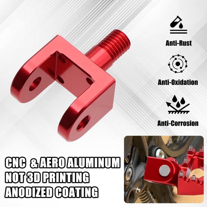 URLWALL 2pcs Foot Pegs Holder for Sur Ron Light Bee X and S Segway X160 X260 Honda CRF150F 03-19 CRF230F 03-19,CNC Aluminum Anti-rust Durable Foot Peg Clamps,Widen and Thicken Foot Peg Bracket - Image 5